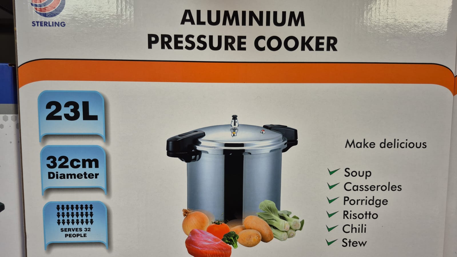 23L Aluminium Pressure Cooker
