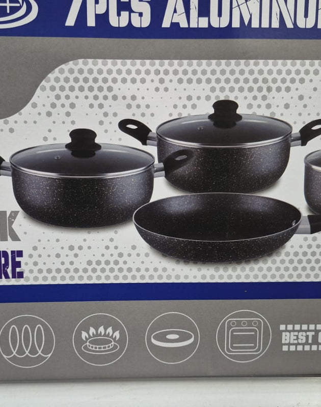 7‑Piece Non‑Stick Aluminium Cookware Set