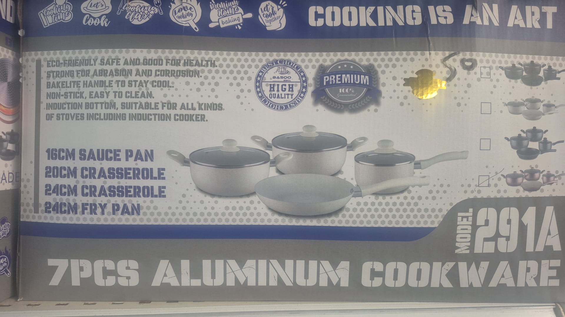 7‑Piece Non‑Stick Aluminium Cookware Set