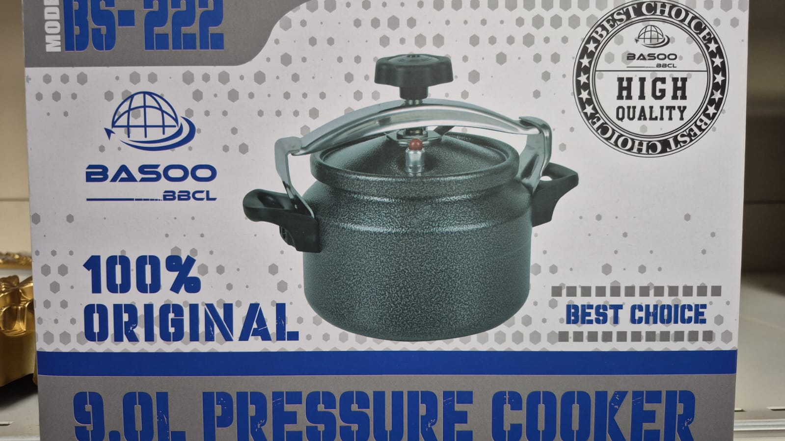 Aluminium Pressure Cooker 9L