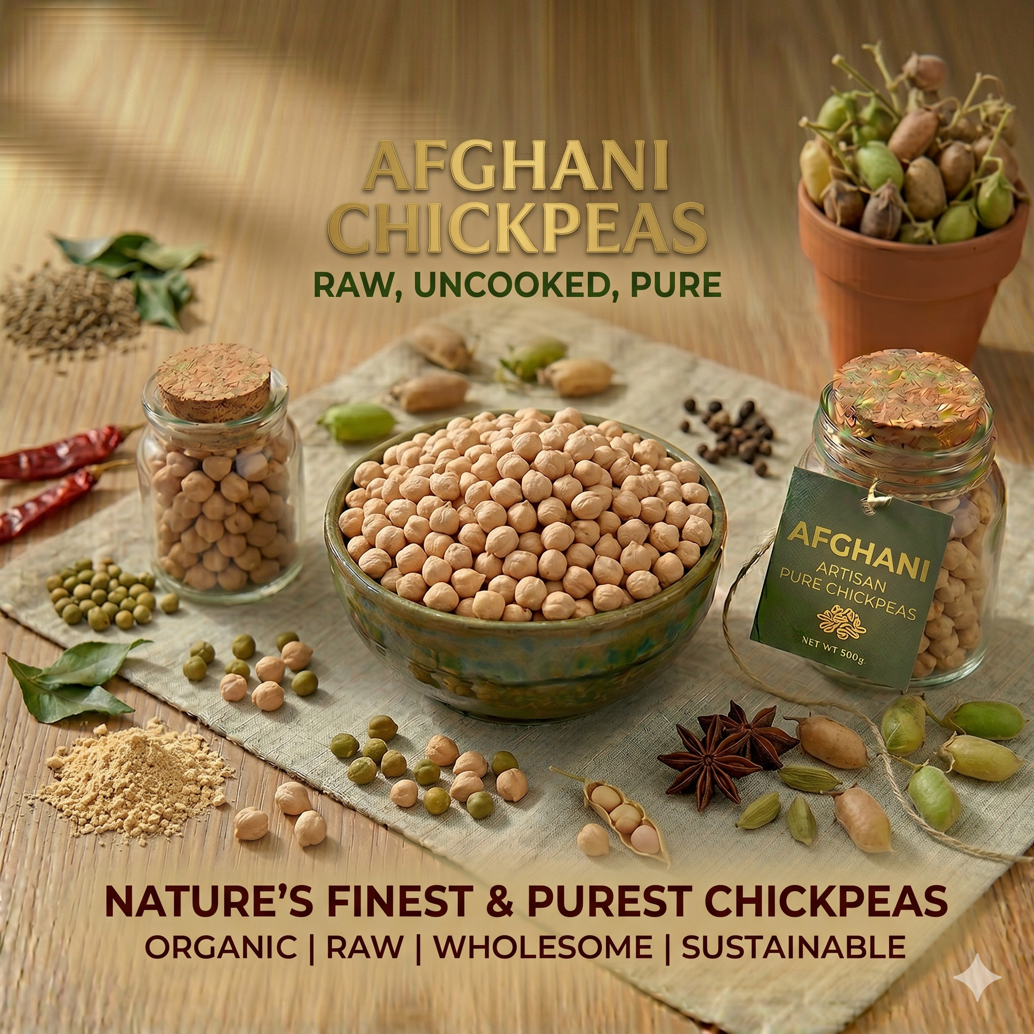 Afghani chickpeas