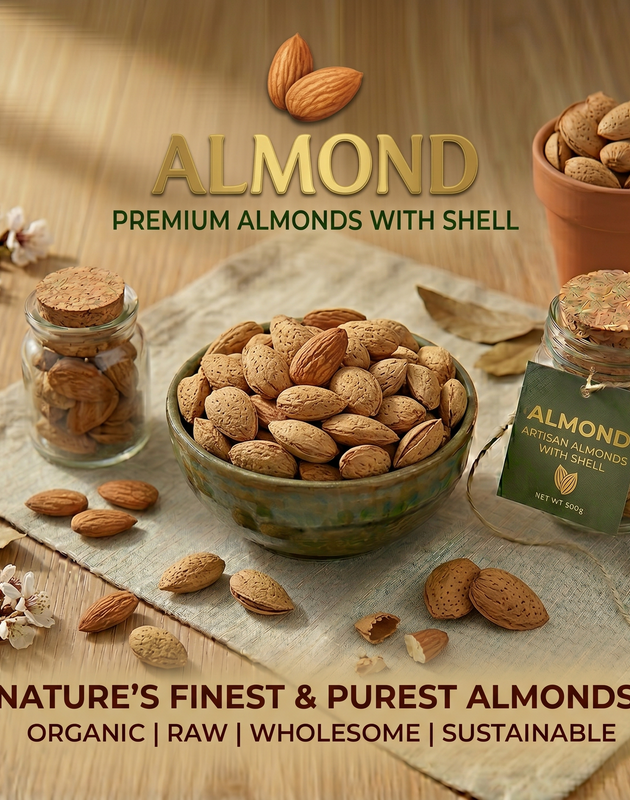 Almonds with Shell Kaghzi - Afghani
