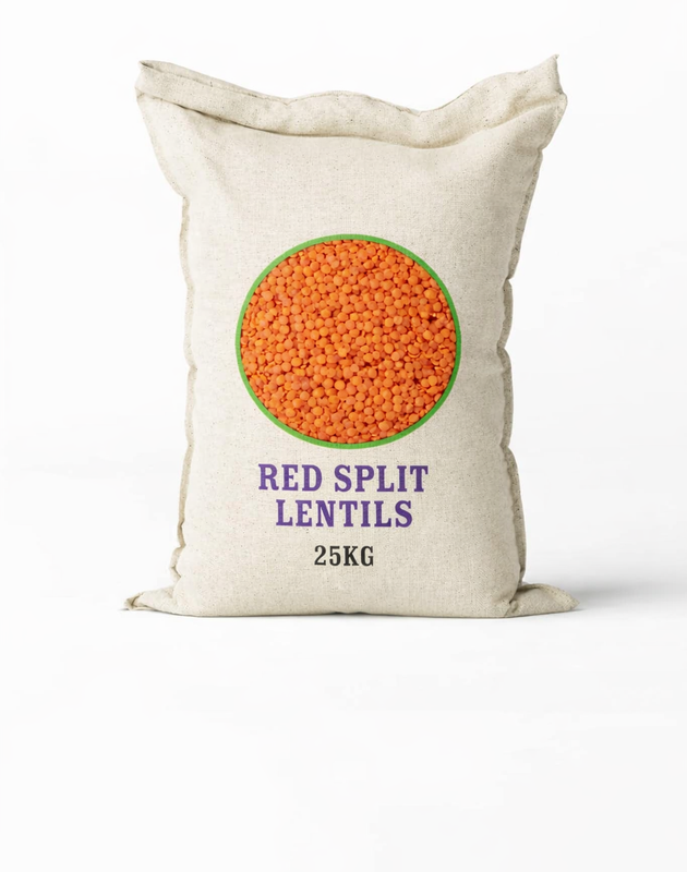 Red Split Lentils – Premium Grade (25 Kg)