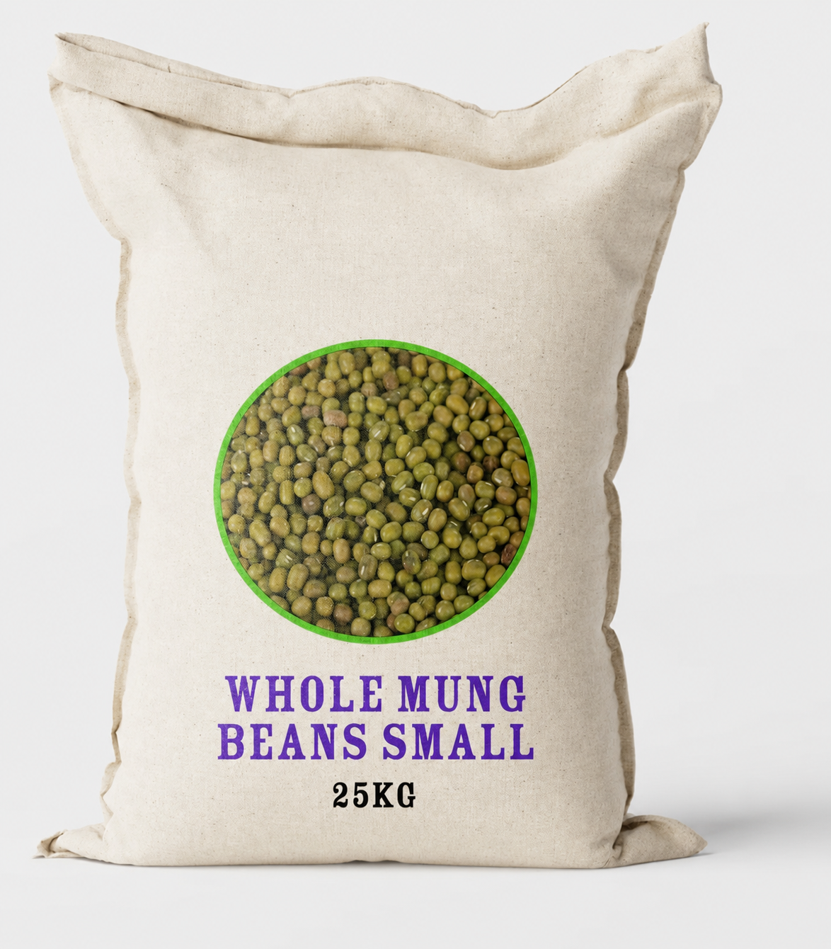 Whole Mung Beans Small – 25 KG