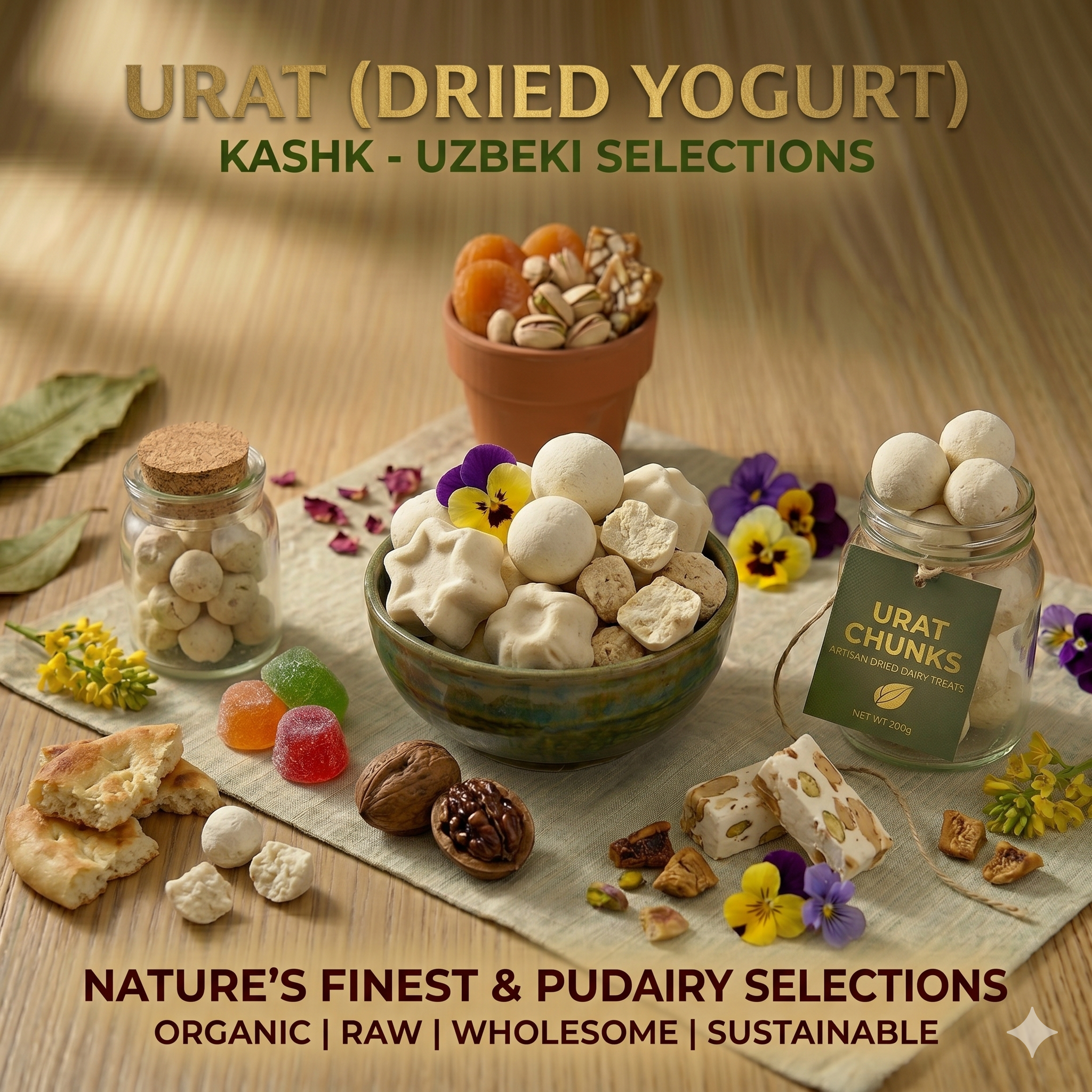 Qurat- Dried Yogurt- Kashk- Uzbeki