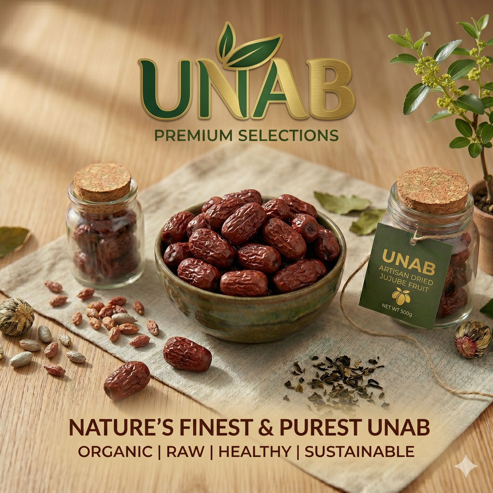 JUJUBE BERRIES - Dried Unab