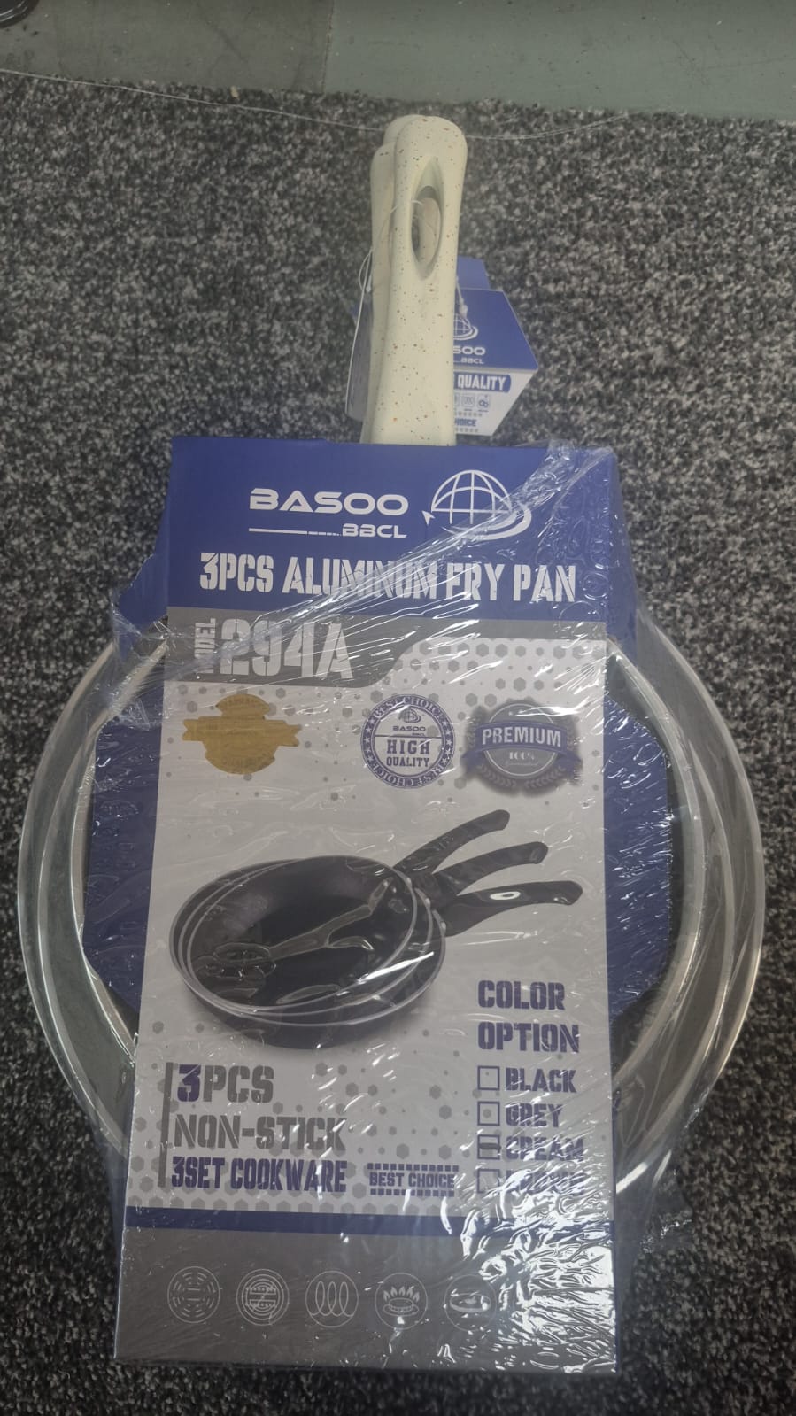 Non‑Stick Aluminium Fry Pan Set of 3 pieces