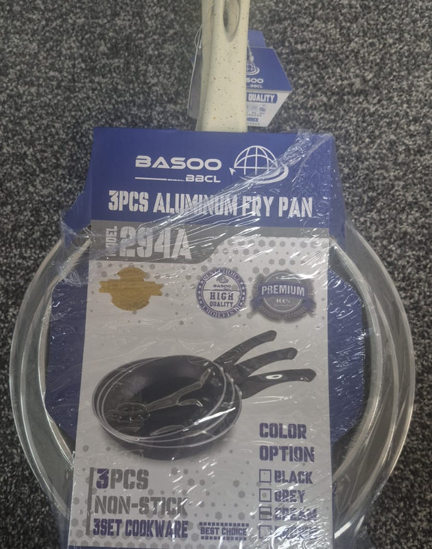 Non‑Stick Aluminium Fry Pan Set of 3 pieces