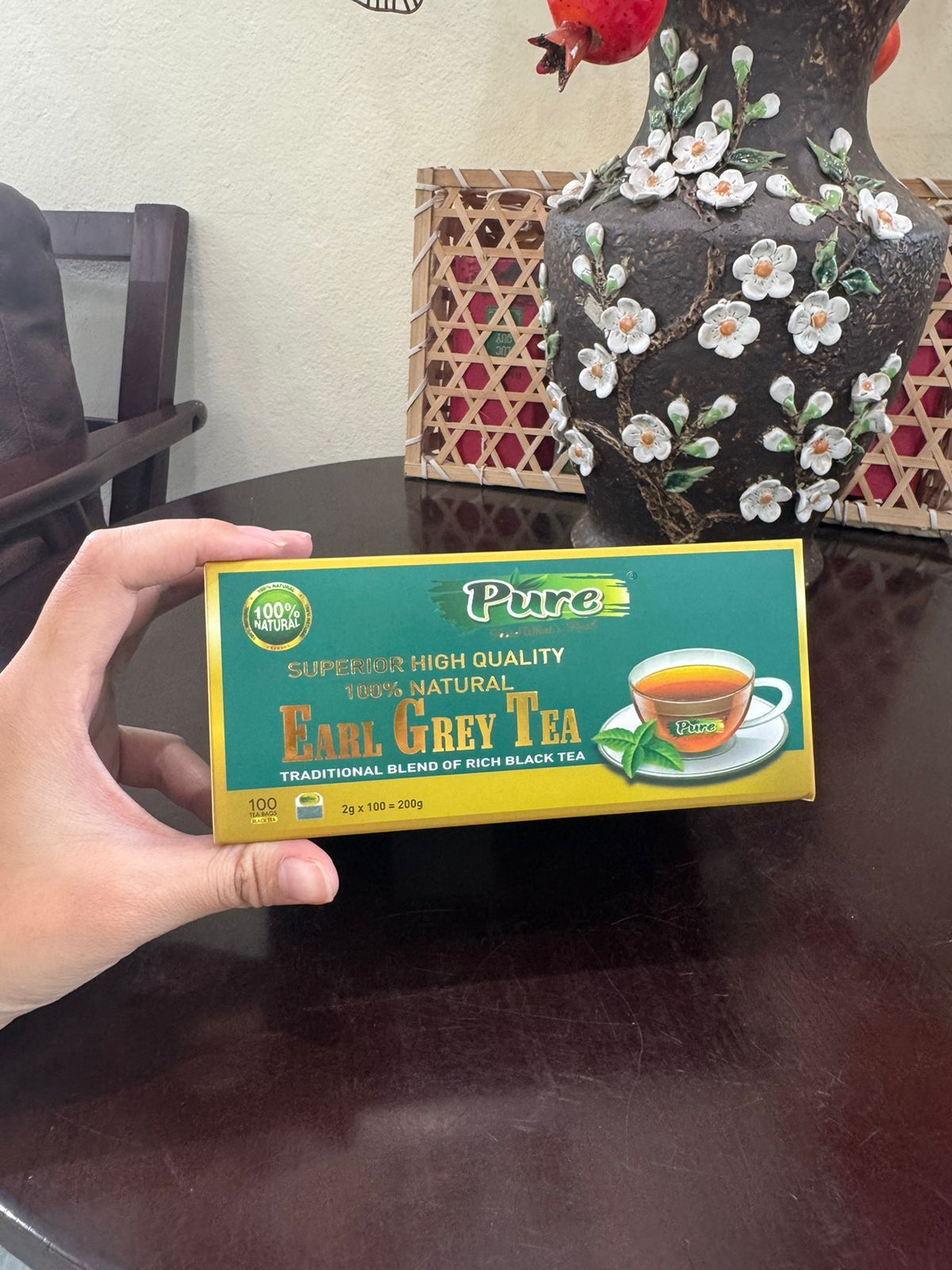 Pure Earl Grey 100 Tea Bags – Traditional Blend of Rich Black Tea