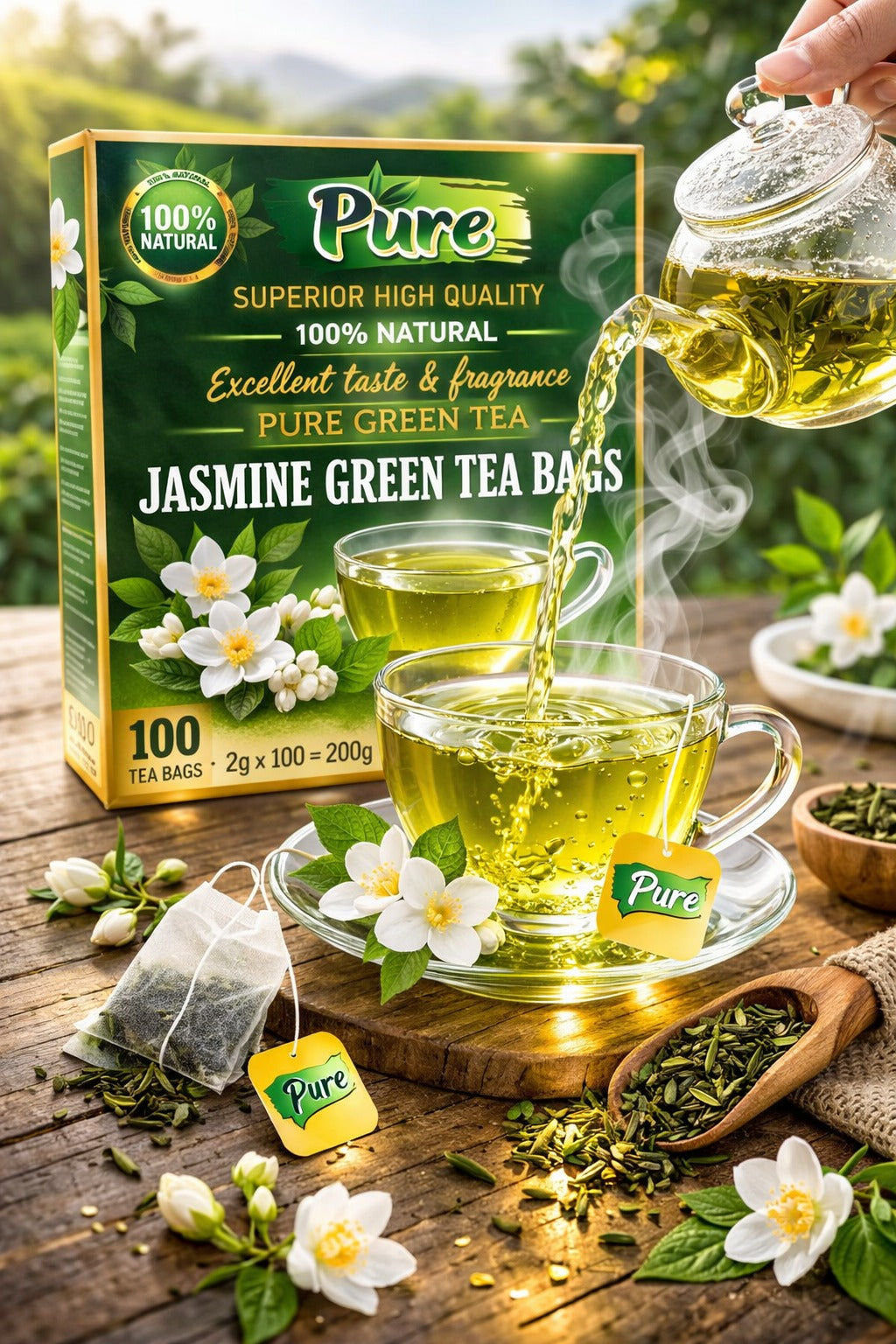 Jasmine Green Tea - 100 Tea Bags