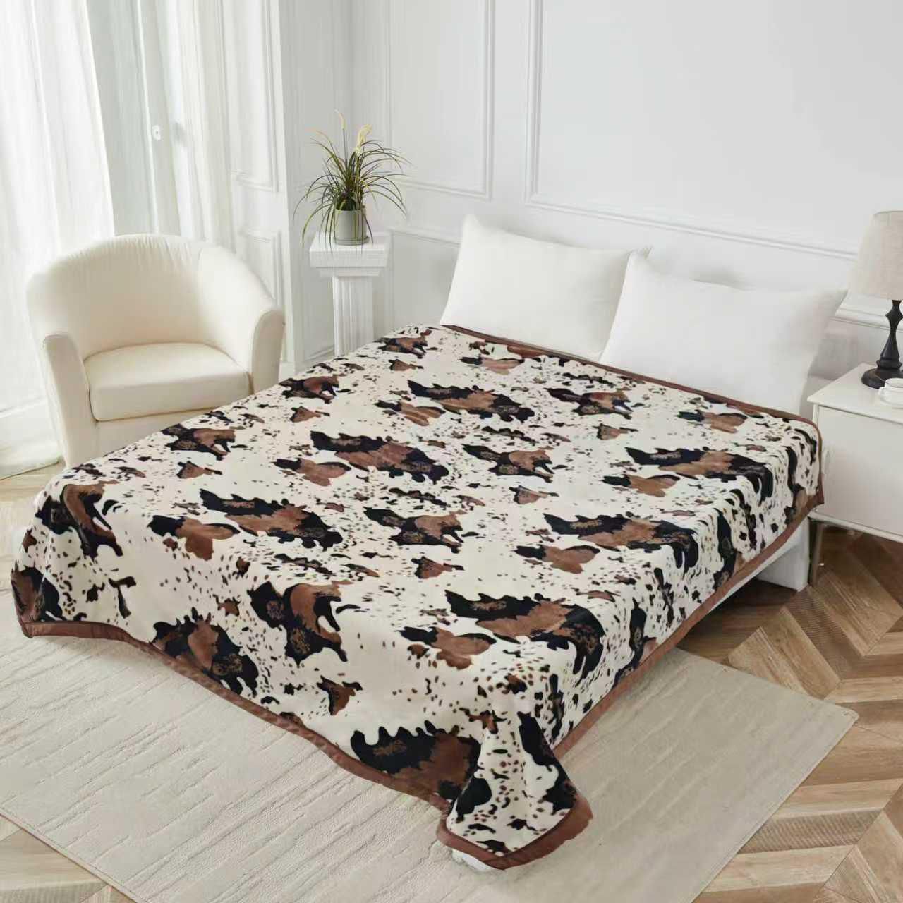 Double bed double ply super soft 200 cm x 240 cm blankets