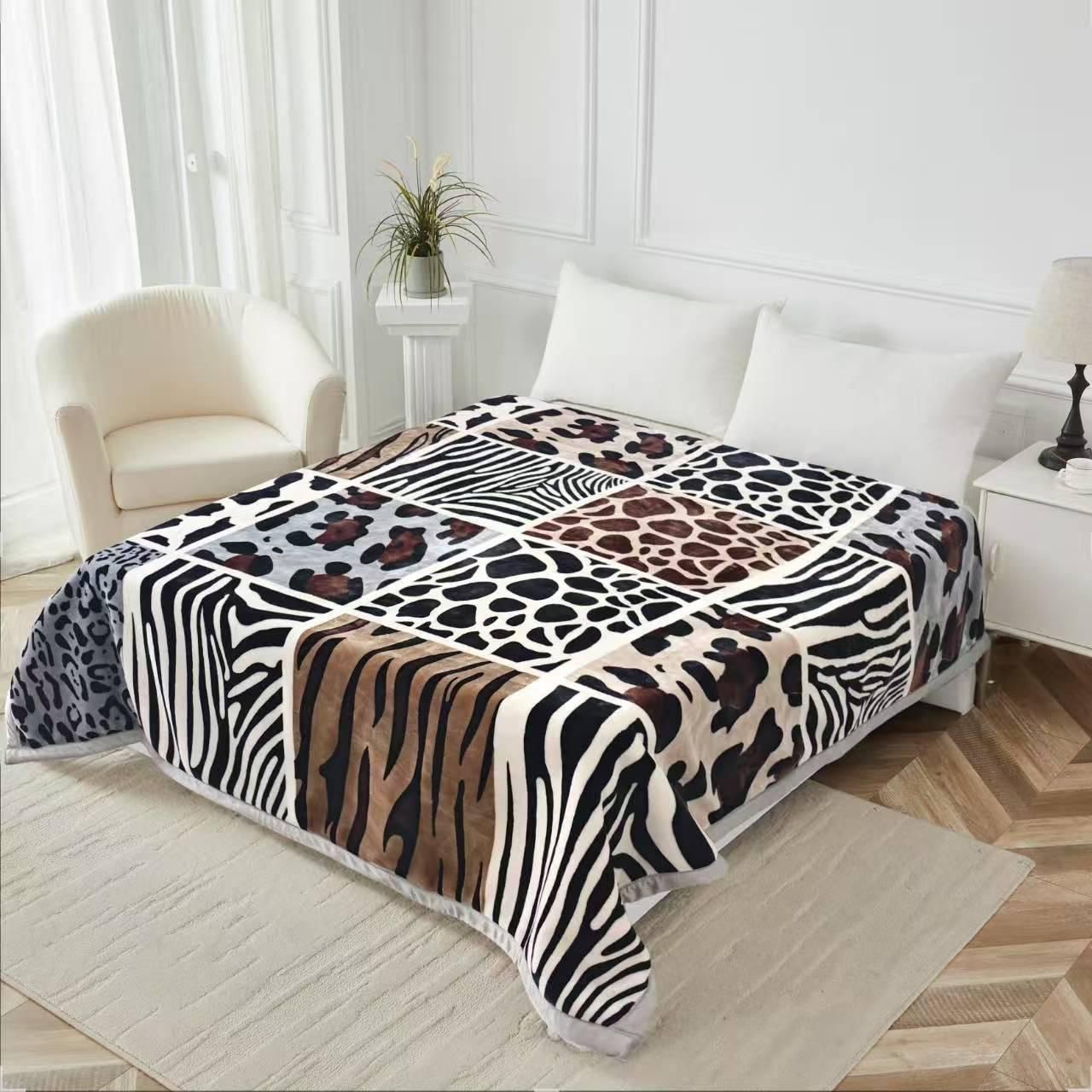 Double bed double ply super soft 200 cm x 240 cm blankets