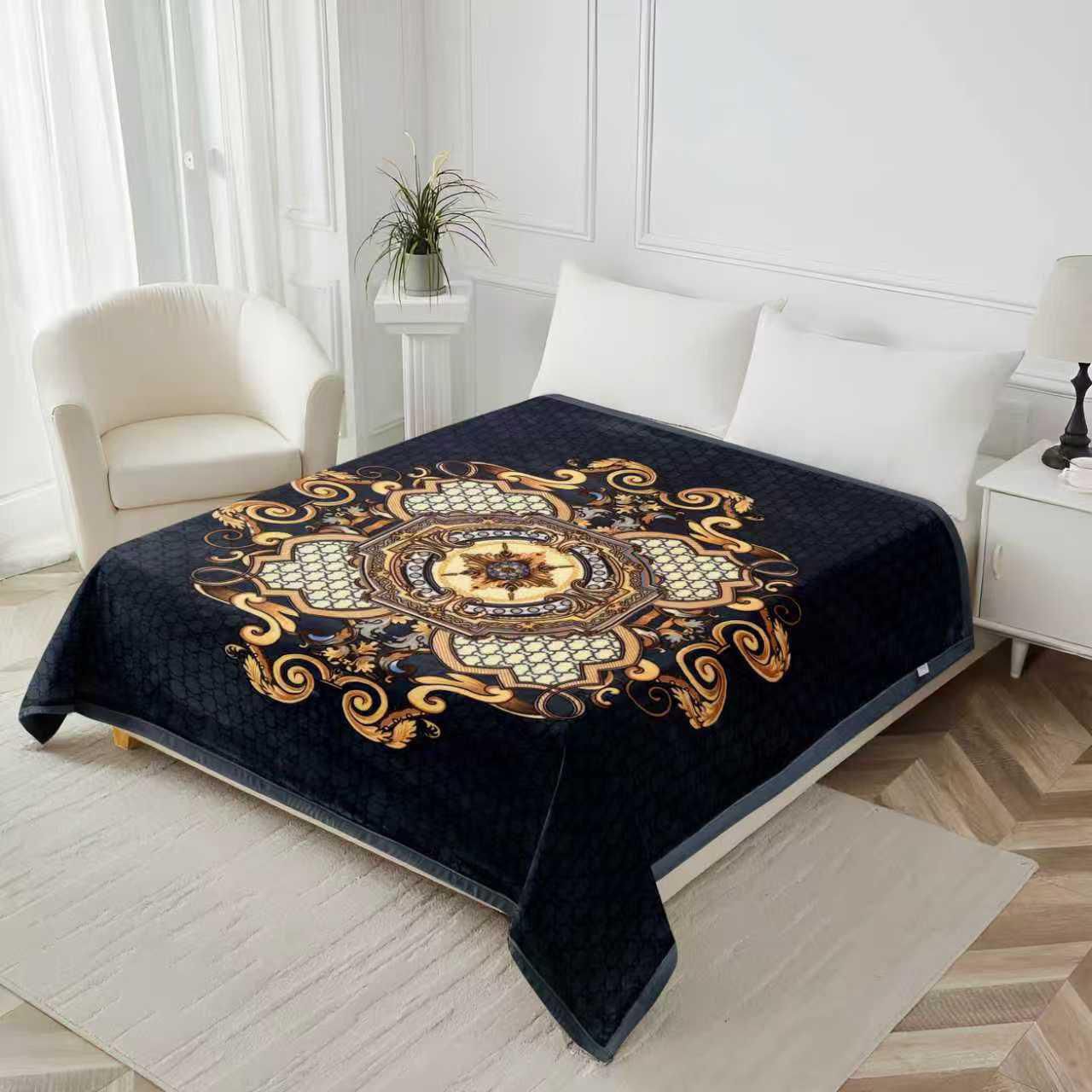 Double bed double ply super soft 200 cm x 240 cm blankets