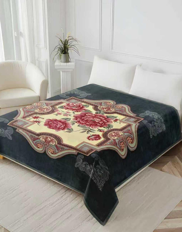 Double bed double ply super soft 200 cm x 240 cm blankets