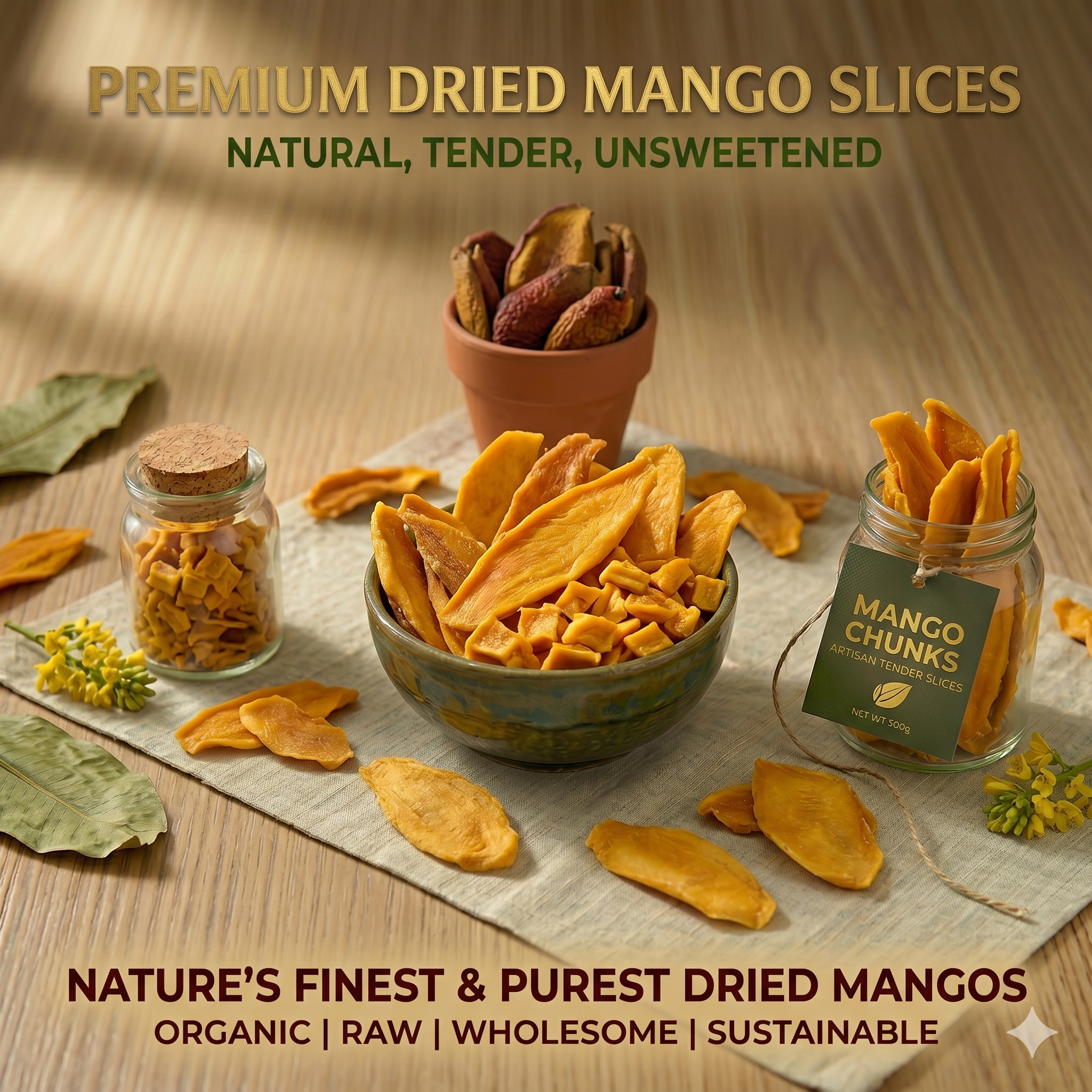 Dried Mango - dried mango unsweetened- Dried mango snacks