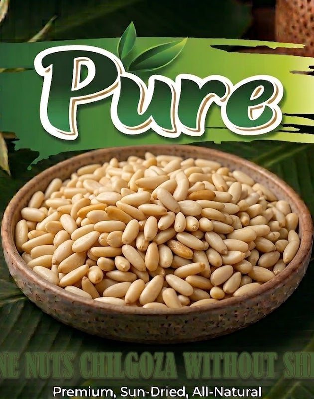 Pine nuts Chilgoza without shell- Skinless Chilgoza Pine nuts